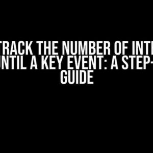 How to Track the Number of Interaction Points Until a Key Event: A Step-by-Step Guide