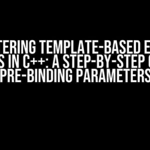 Mastering Template-Based Event Systems in C++: A Step-by-Step Guide to Pre-Binding Parameters